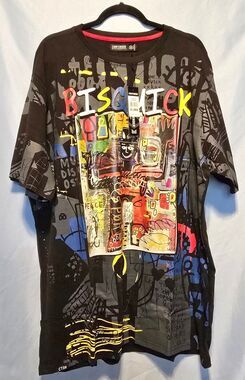 Contender Mens T-Shirt Bisquick Black Tee Size 3XL NWT